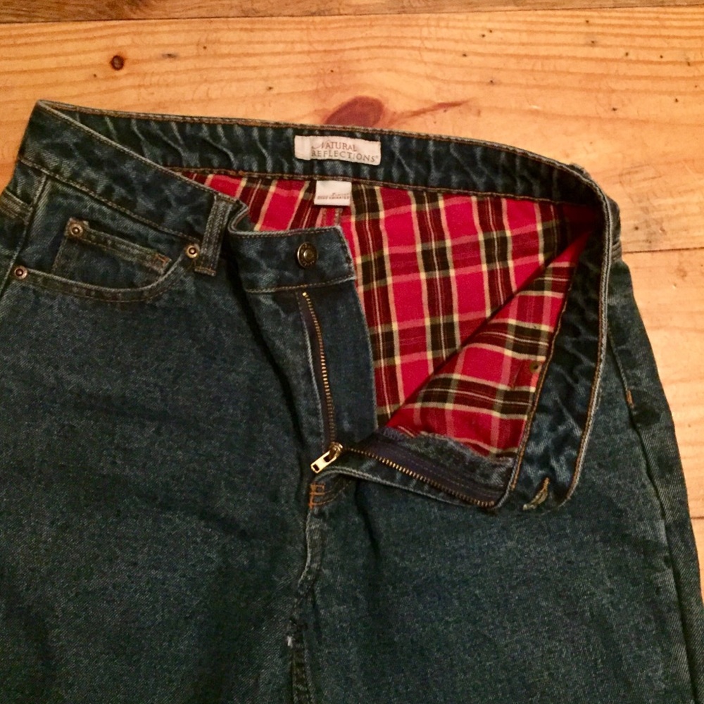 Natural Reflections flannel lined jeans